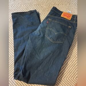 Levi's Men's Dark Blue Straight Jeans